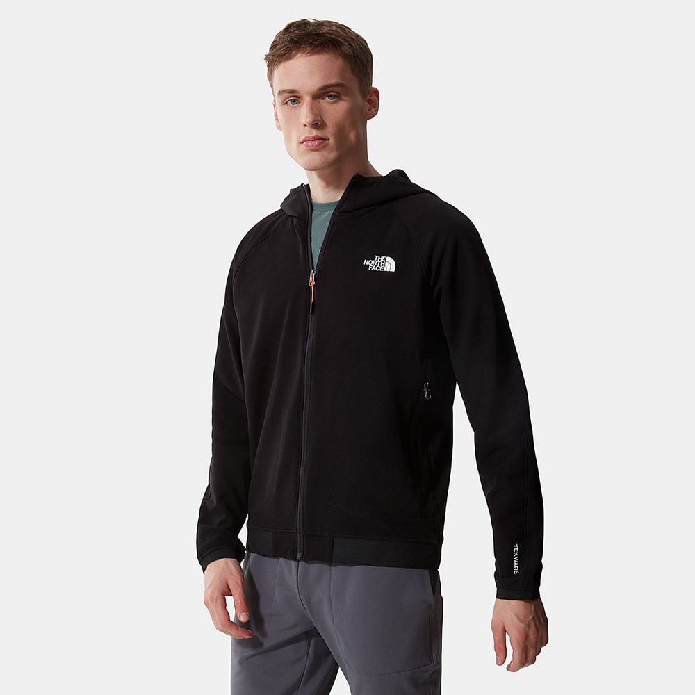 The North Face Fleece Jacket Mens Australia - The North Face Tekware Black Flashdry (VPU-602583)